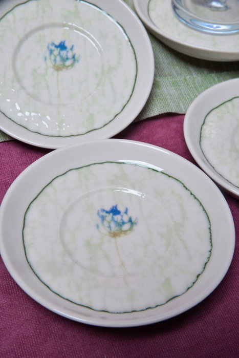 Hermia Juego de 6 Platos de Porcelana Ebrusu Multicolor de 12 cm